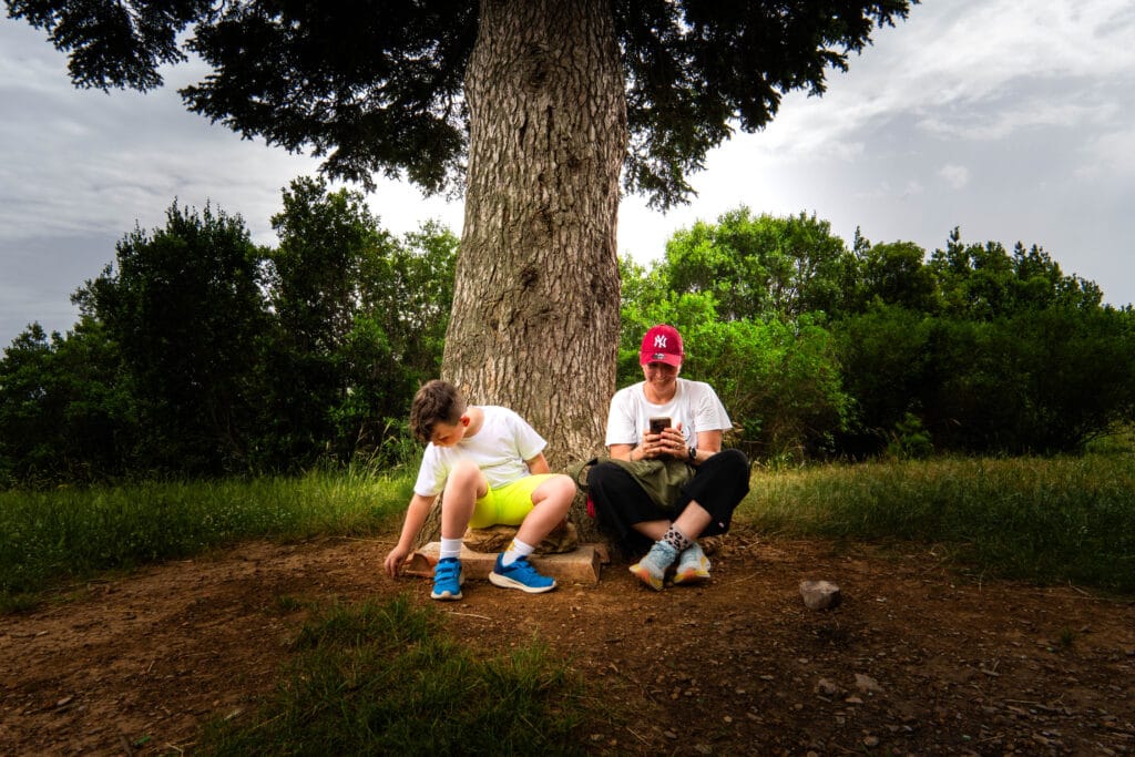 Riposo sotto un albero di Villa Bosniaski
